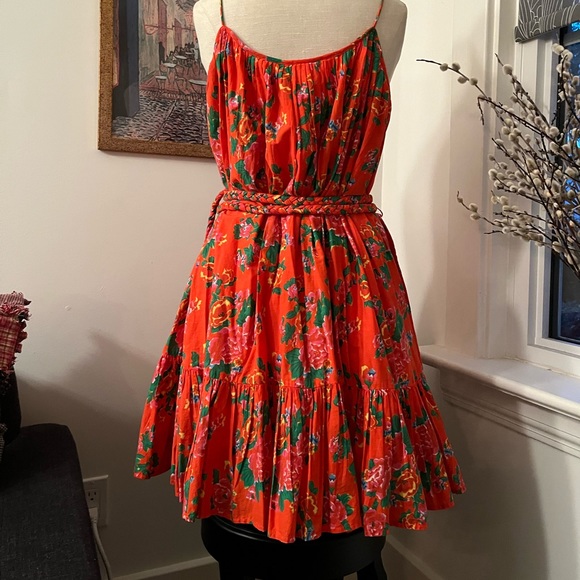 Rhode - Nala Printed Cotton Mini Dress - Size S - Picture 3 of 6